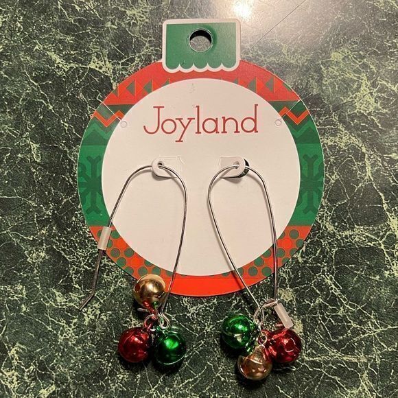 NWT Joyland Two Toned Bell Drop Earrings - Picture 2 of 2